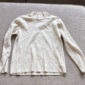 Ribbed silk Knit Top